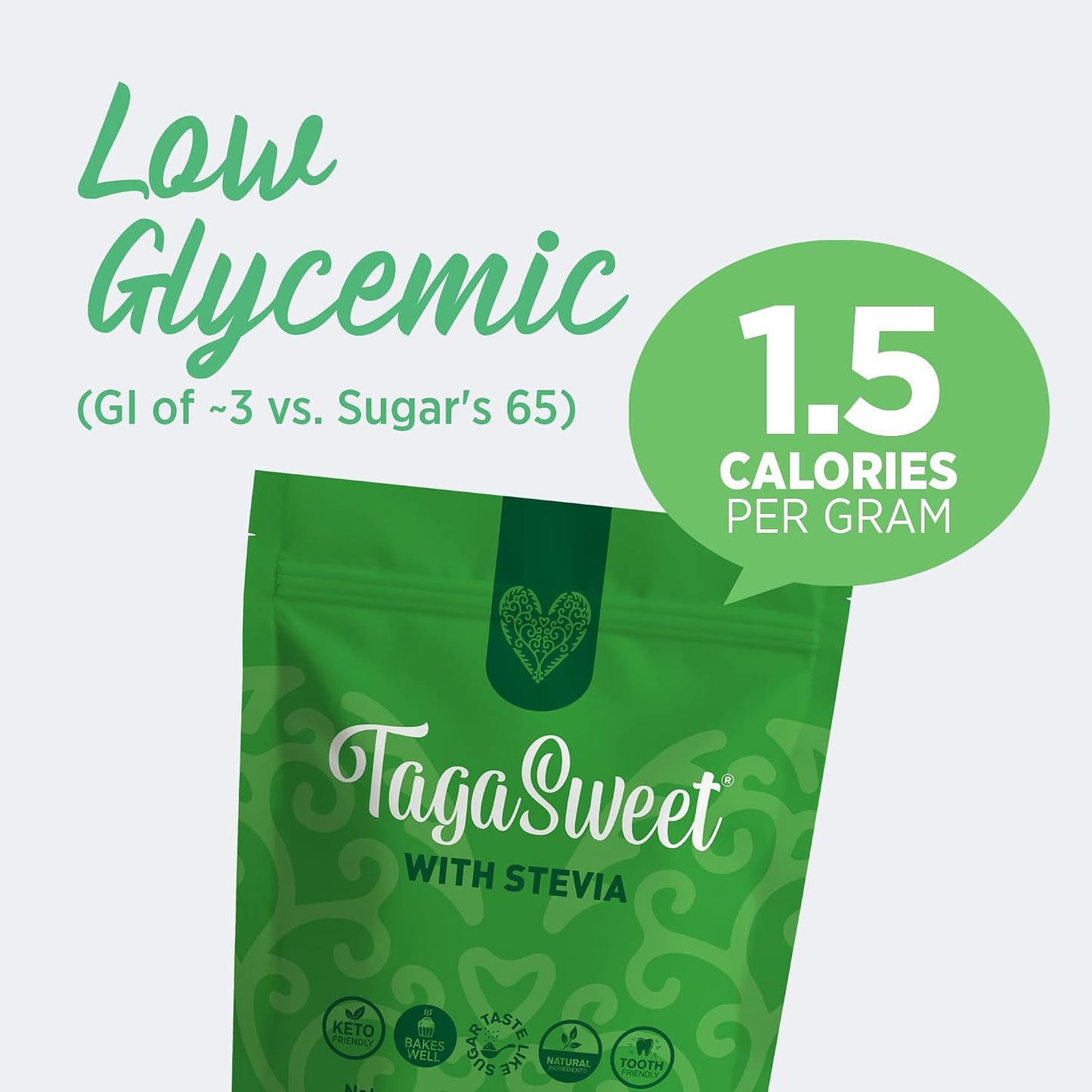 TagaSweet® with Stevia (1 lb / 16 oz / 453.6 g)
