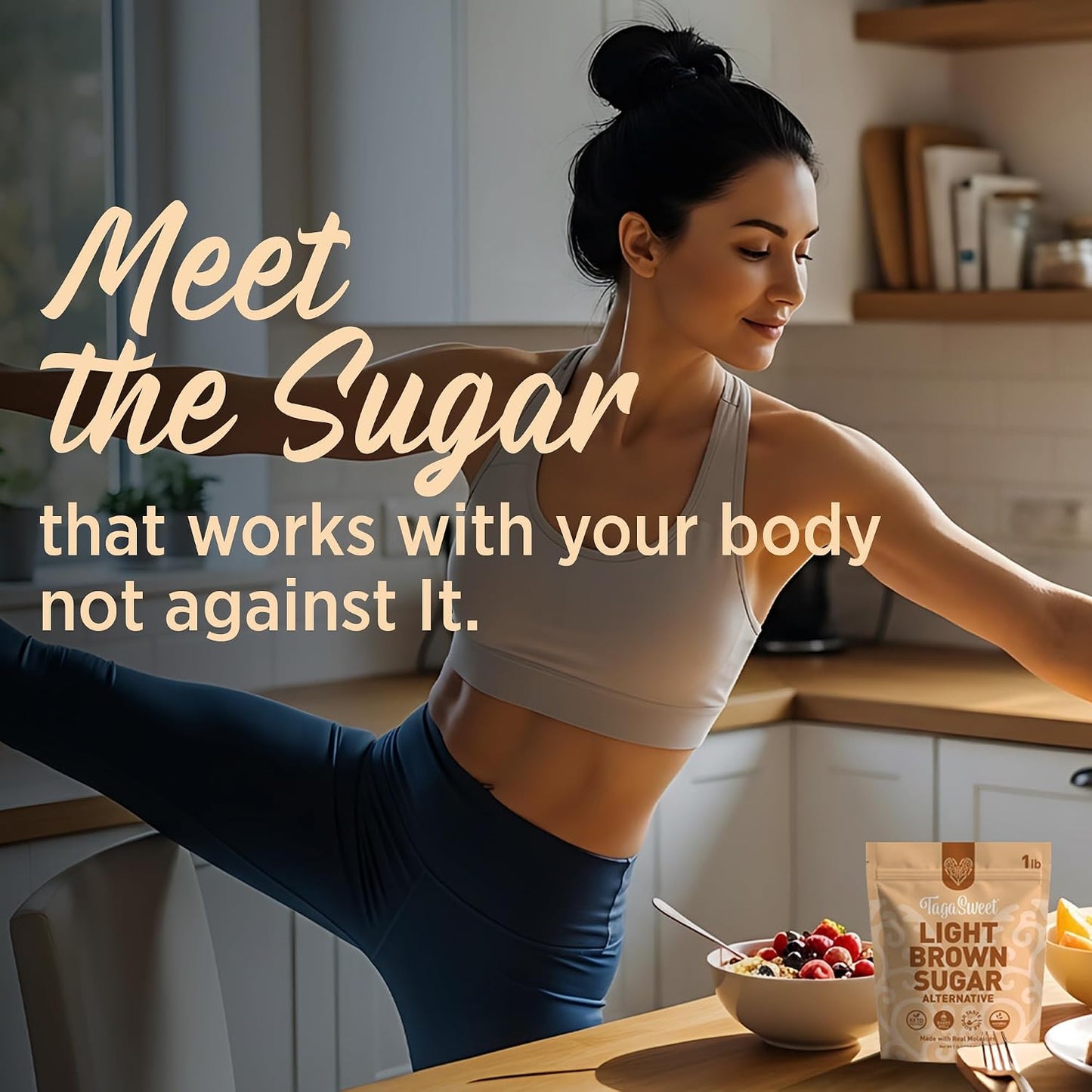 TagaSweet® Light Brown Sugar Alternative (1 lbs / 16 oz / 453.6 g)