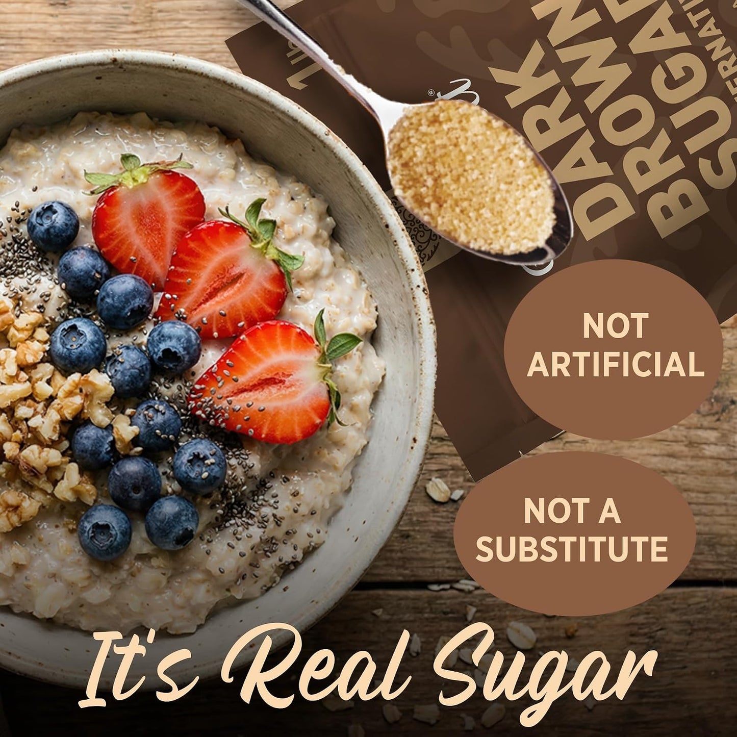 TagaSweet® Dark Brown Sugar Alternative (1 lbs / 16 oz / 453.6 g)